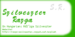 szilveszter razga business card